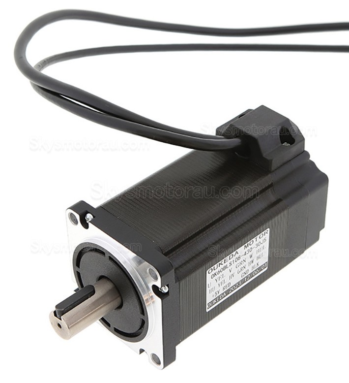 48V 300W Brushless DC Motor & BLDC Driver Kit OK60BLS108-430-30J5+OK3BL30ZR 3 Phase 95.55Ncm 3000RPM